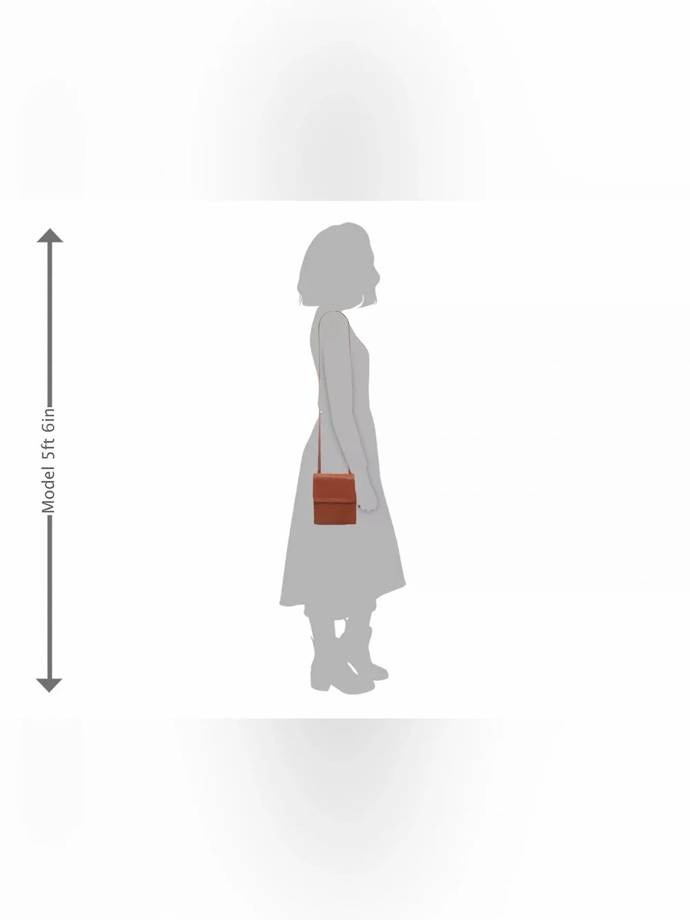 American Leather Co. Brandy Brown Leather Crossbody Bag